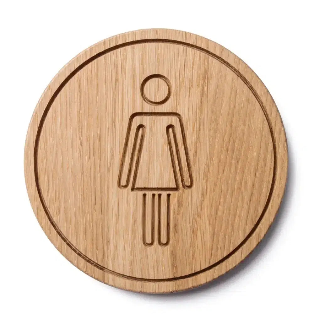 n-living - Toiletskilt - pige - rund-n-living-n-living.dk