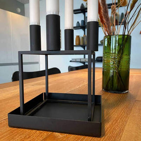 By Brorson - Kvadratisk bakke - Sort metal-by brorson-n-living.dk