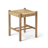 Taburet - Eg / lys flet-2have-n-living.dk